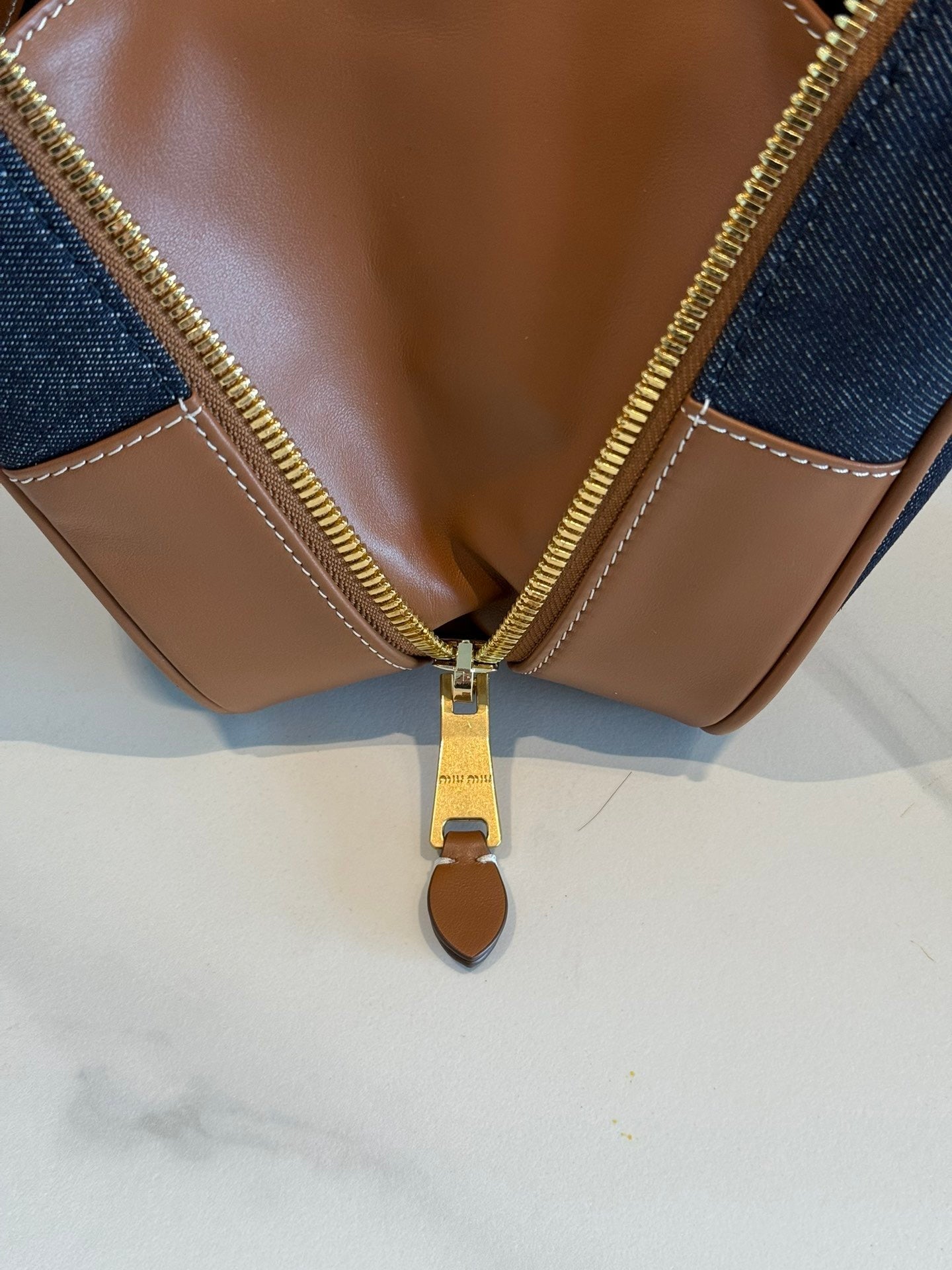 Miu Miu Beau denim bag Small and Large