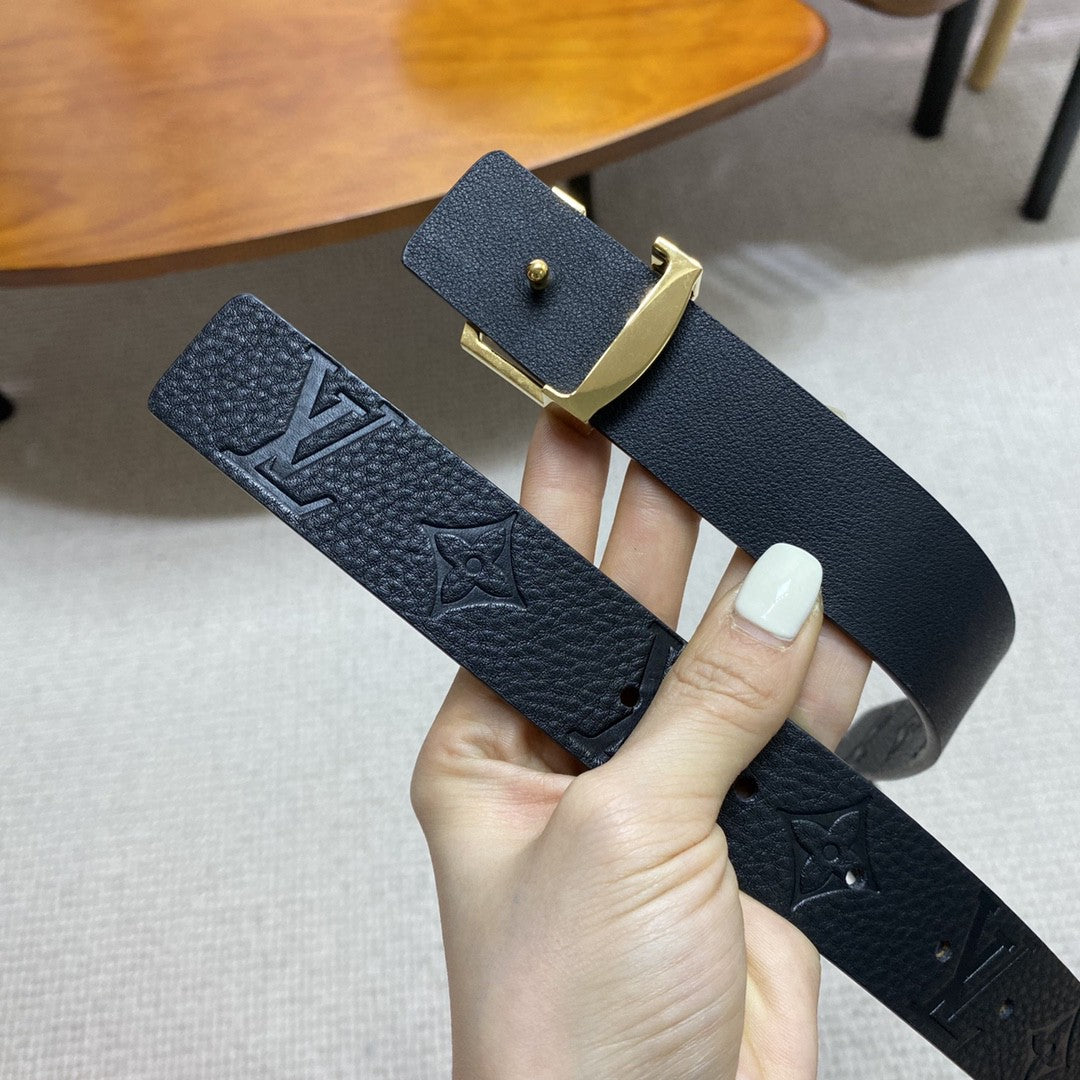 Louis Vuitton Empreinte leather belt 3.0 cm