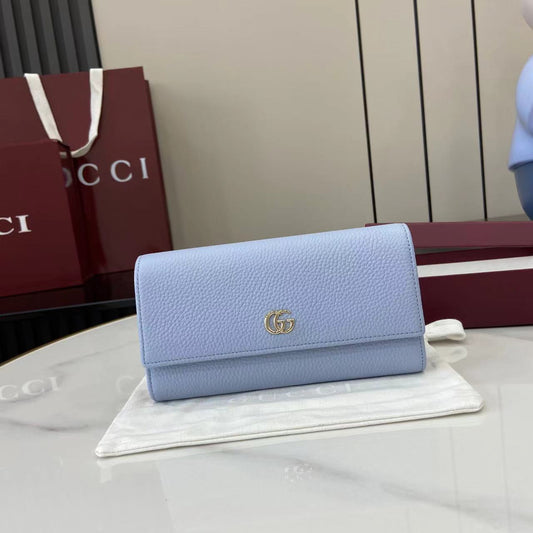 Gucci Bi-color GG Marmont continental wallet