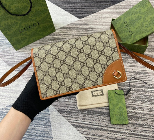 Gucci GG Emblem super mini shoulder bag