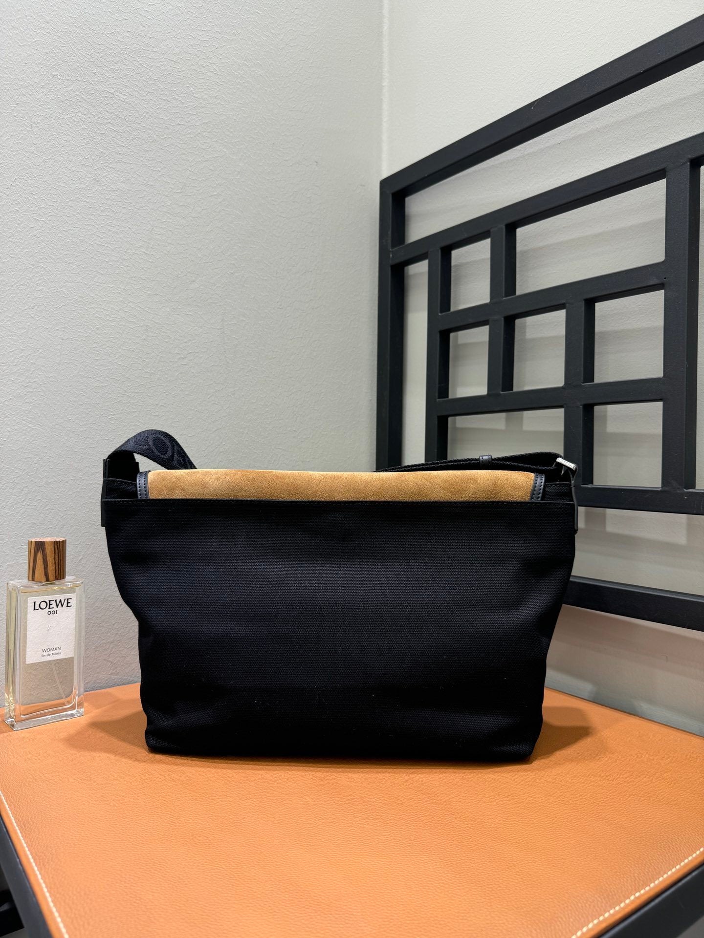 Loewe Medium Flex messenger in canvas and suede