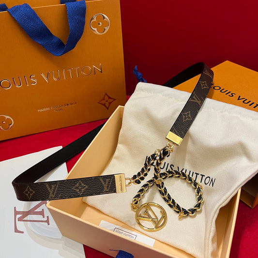 Louis Vuitton Braided chain Belt Monogram