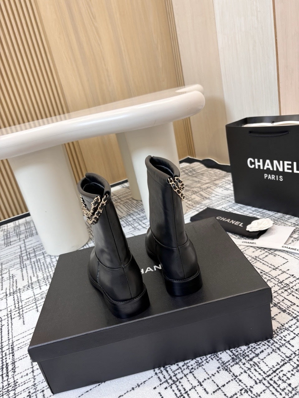 Chanel leather Boots