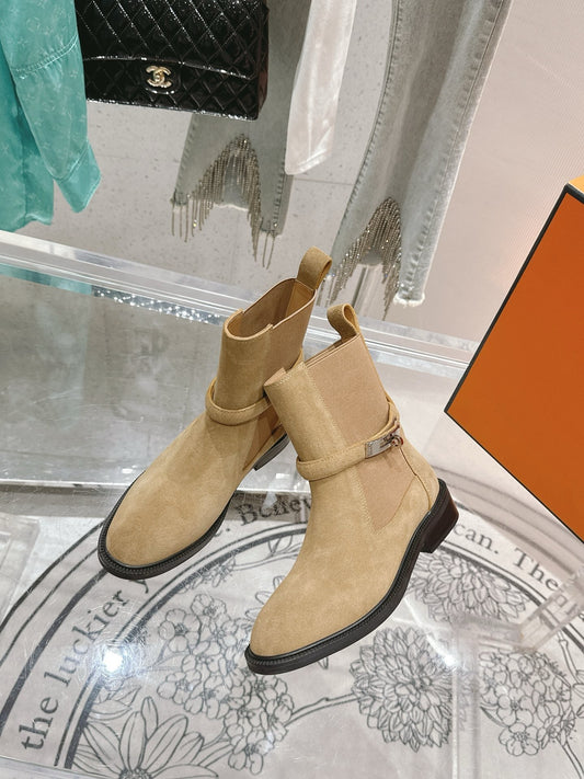 Hermes Suede Boots