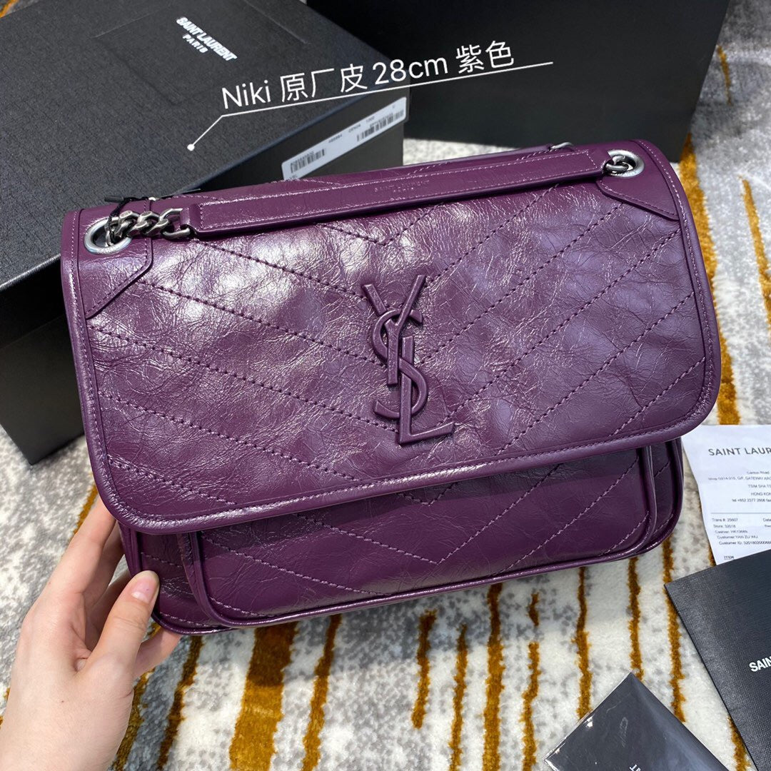 YSL Medium Niki Vintage leather