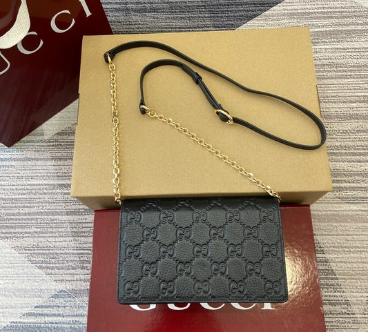 Gucci GG Emblem super mini shoulder bag