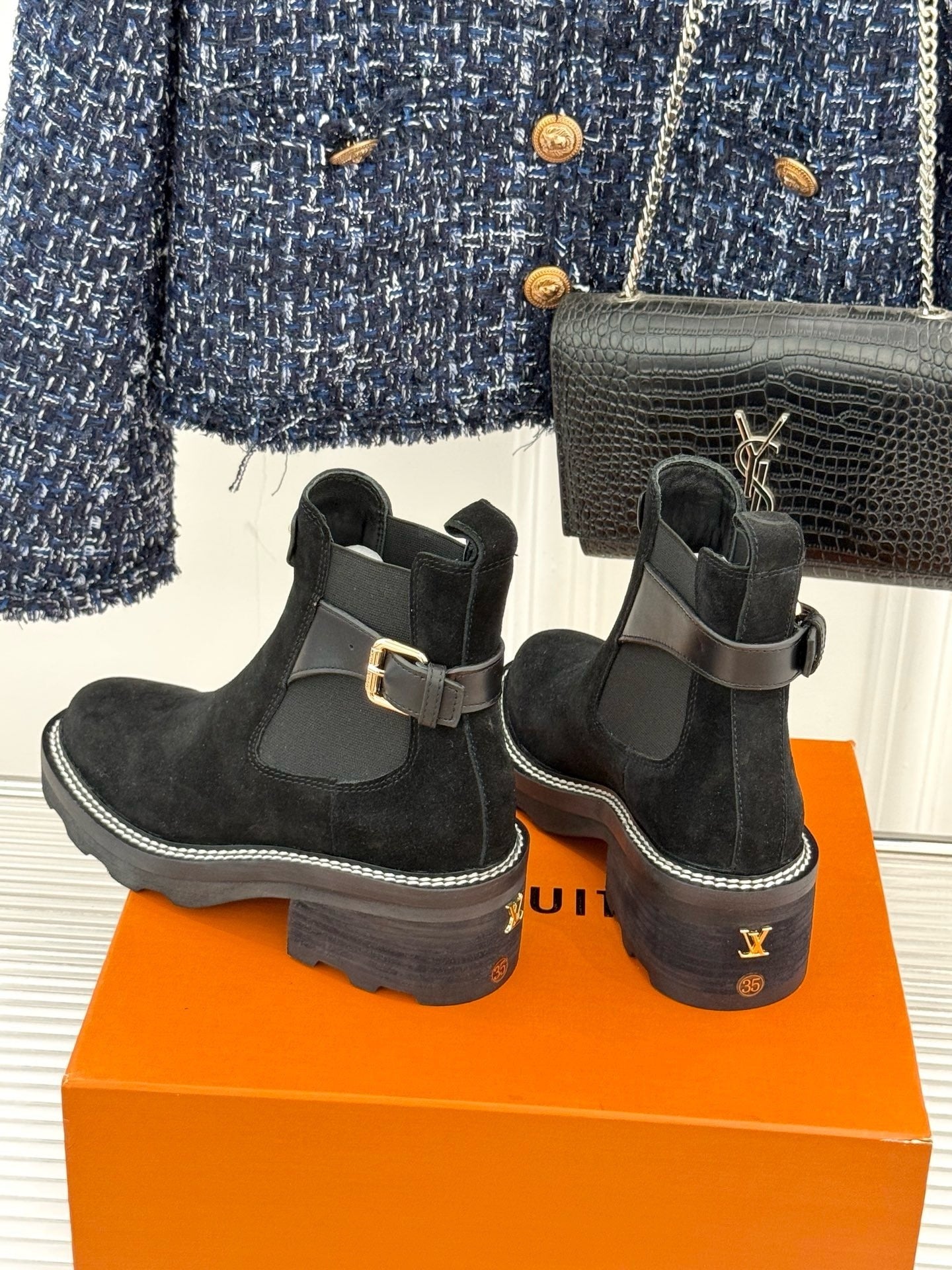 Louis Vuitton suede Boots