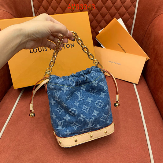 Louis Vuitton Nano Noé denim