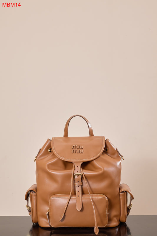 Miu Miu leather backpack