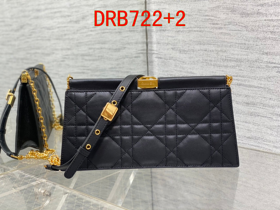 Dior Caro Clutch With Chain