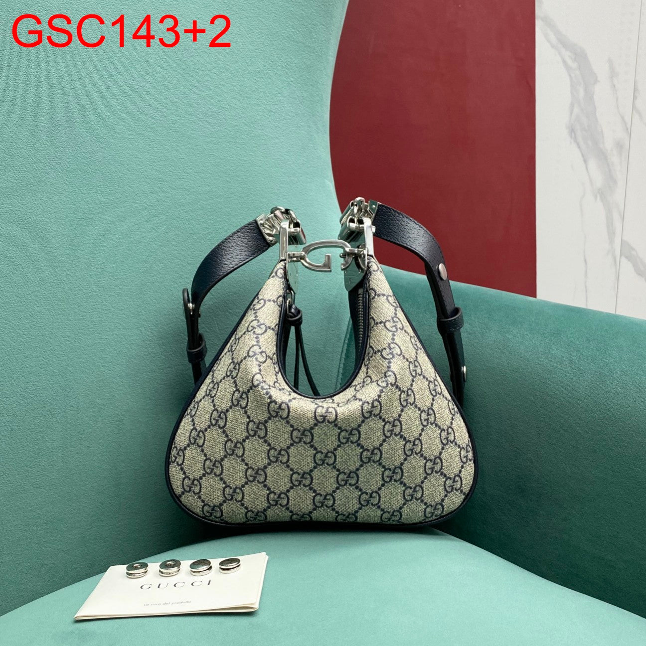 Gucci Attache Canvas Small Shoulder Bag