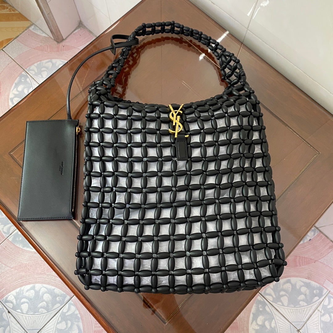 YSL LE 5 À 7 large in wood beads