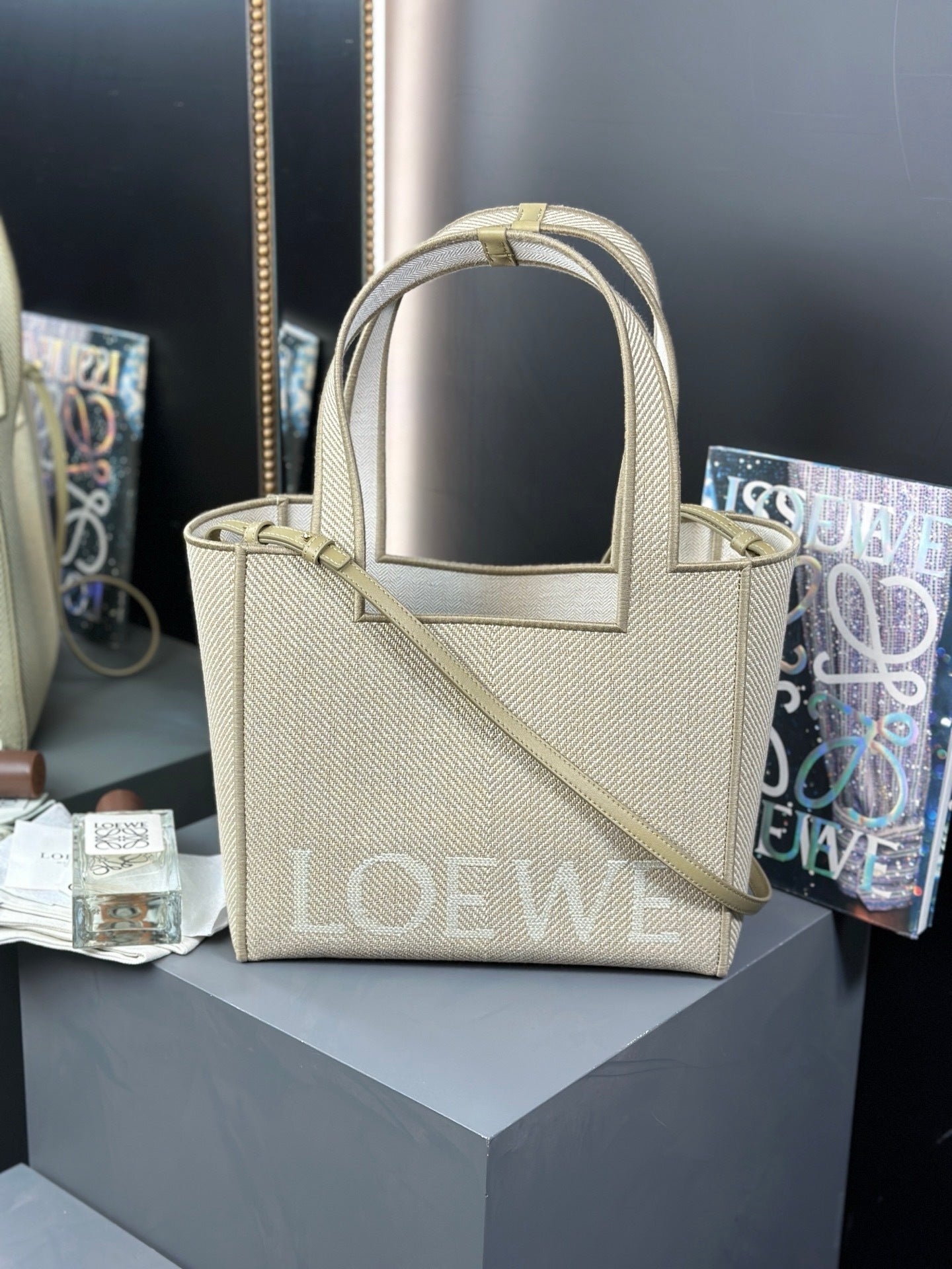 Loewe Tweed Tote bag