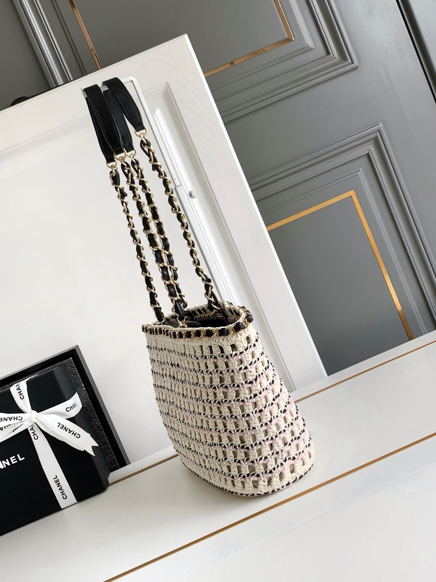 Chanel Small Shopping tweed bag