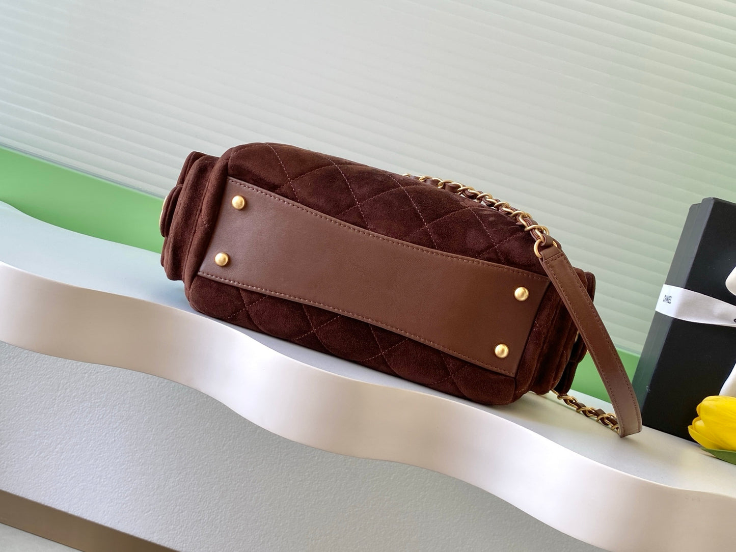 Chanel Small Suede Bowling bag