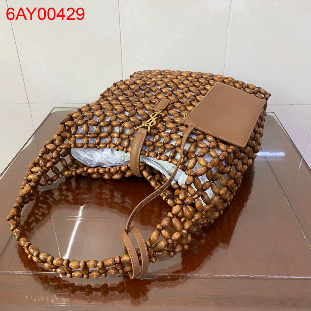 YSL LE 5 À 7 large in wood beads