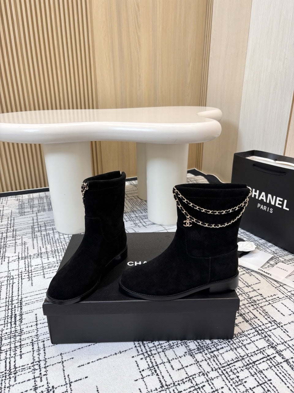 Chanel suede Boots