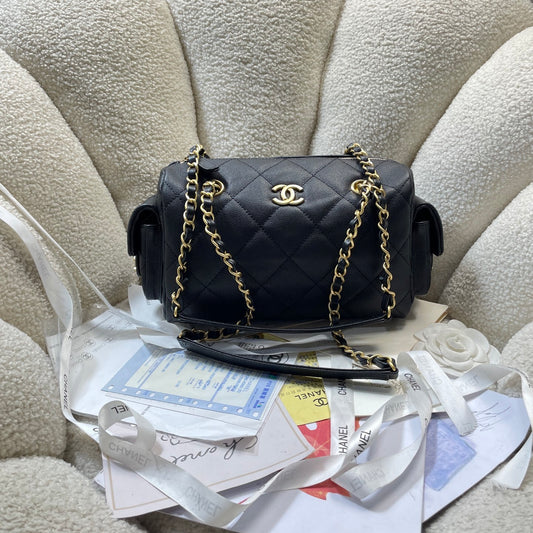 Chanel Small leather bowling bag