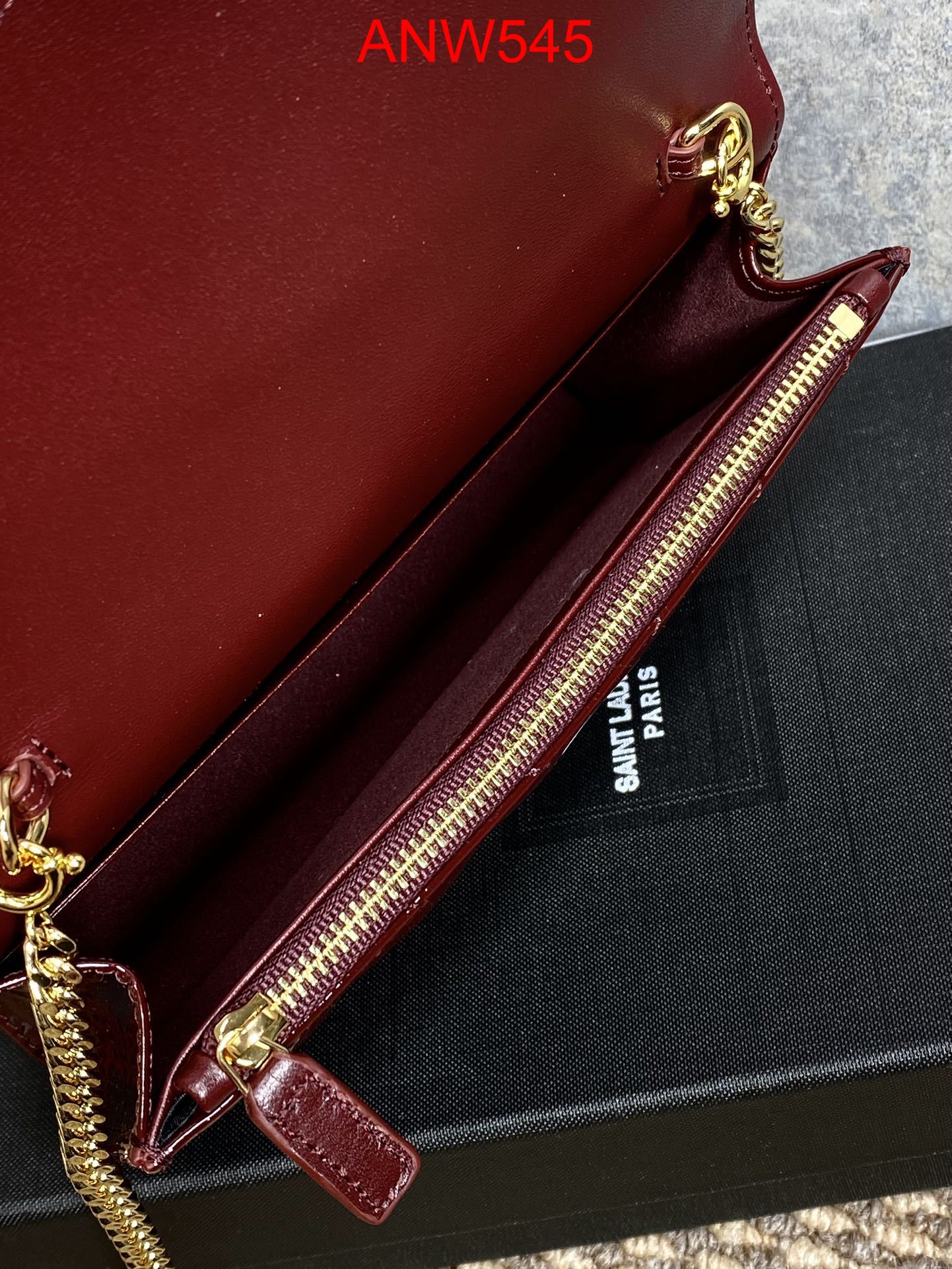 YSL Patent leather Card case wallet