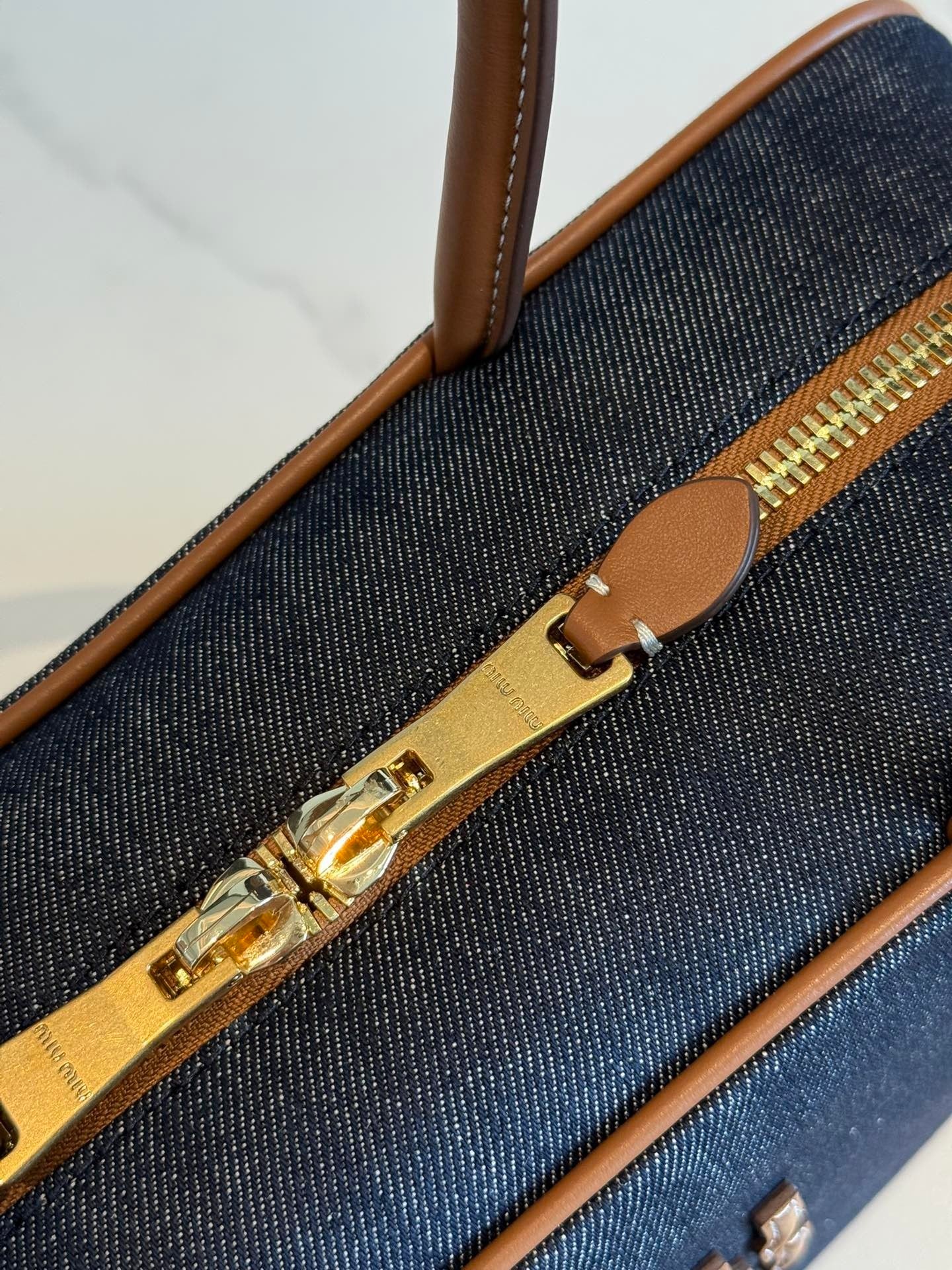 Miu Miu Beau denim bag Small and Large