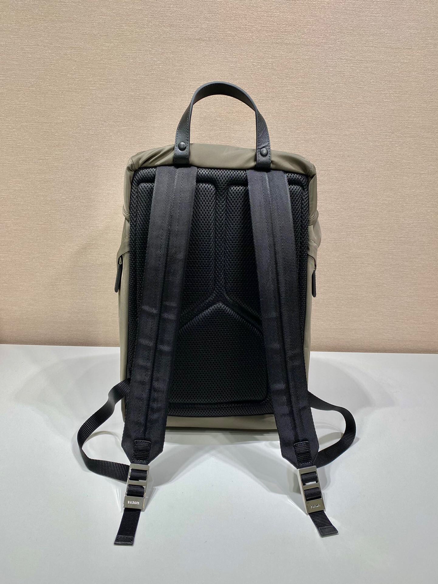 Prada Re-Nylon and Saffiano leather backpack