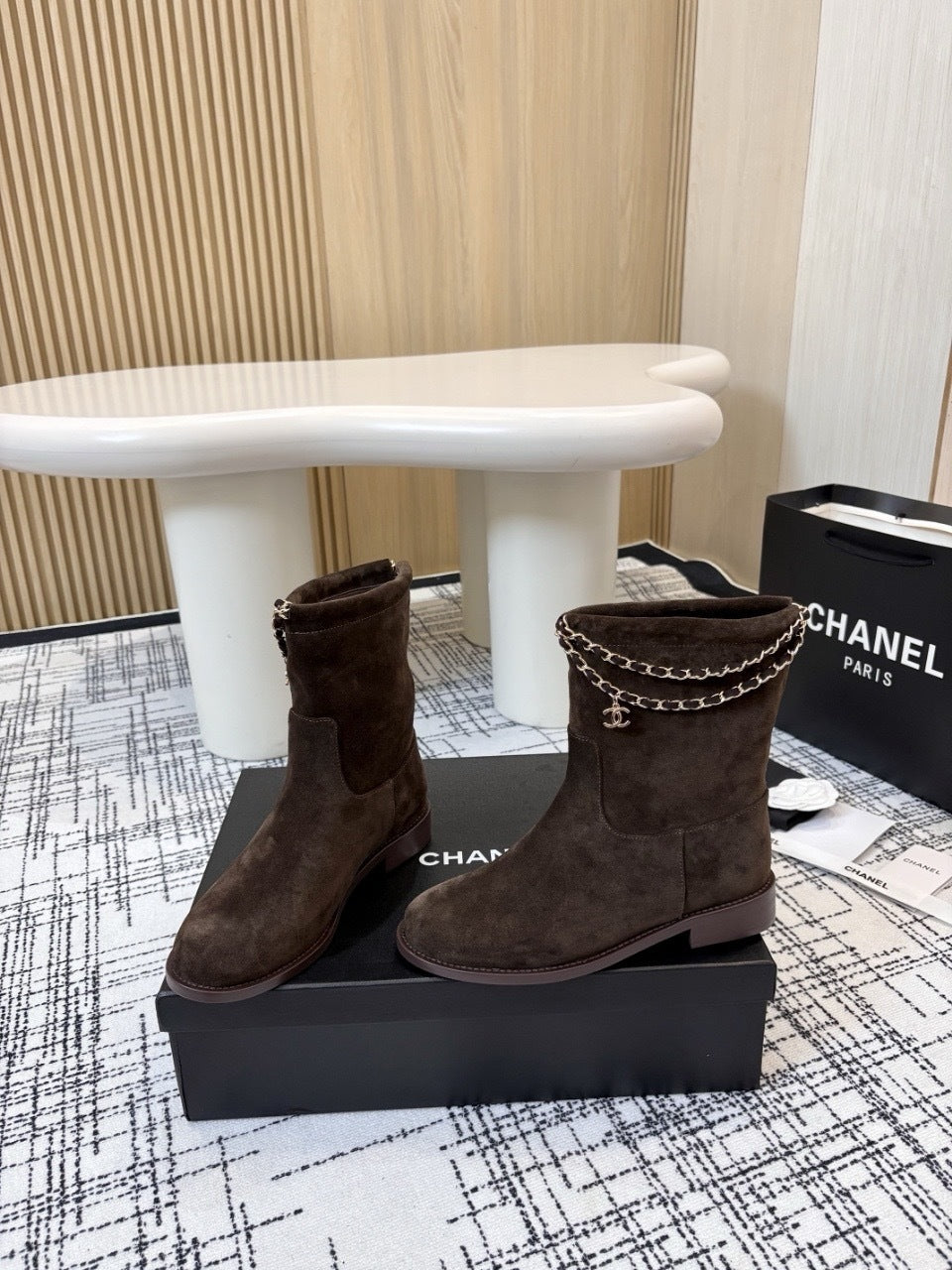 Chanel suede Boots