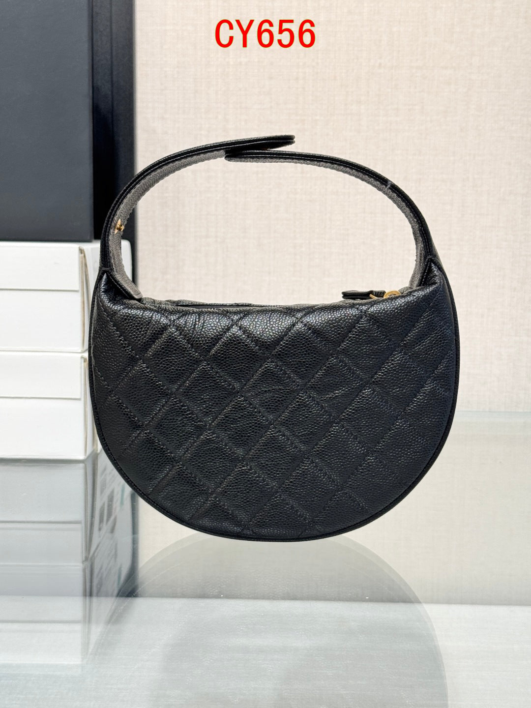 Chanel Top handle round bag