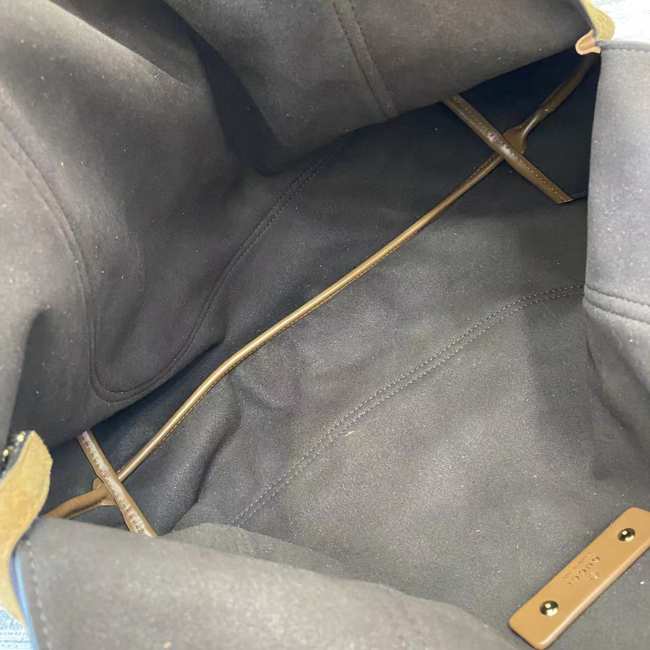 Gucci Softbit Maxi Suede bag