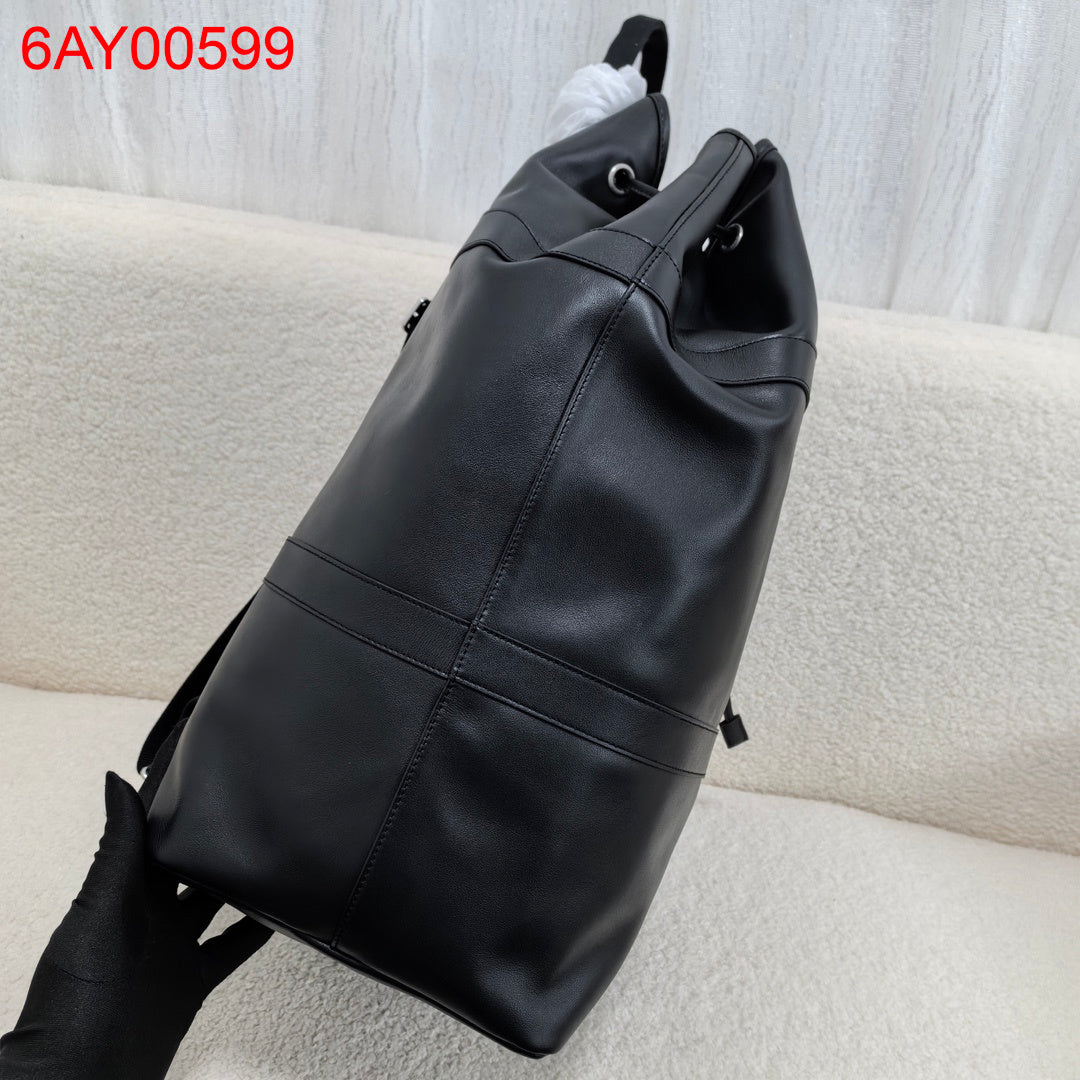 YSL Rive Gauche leather backpack