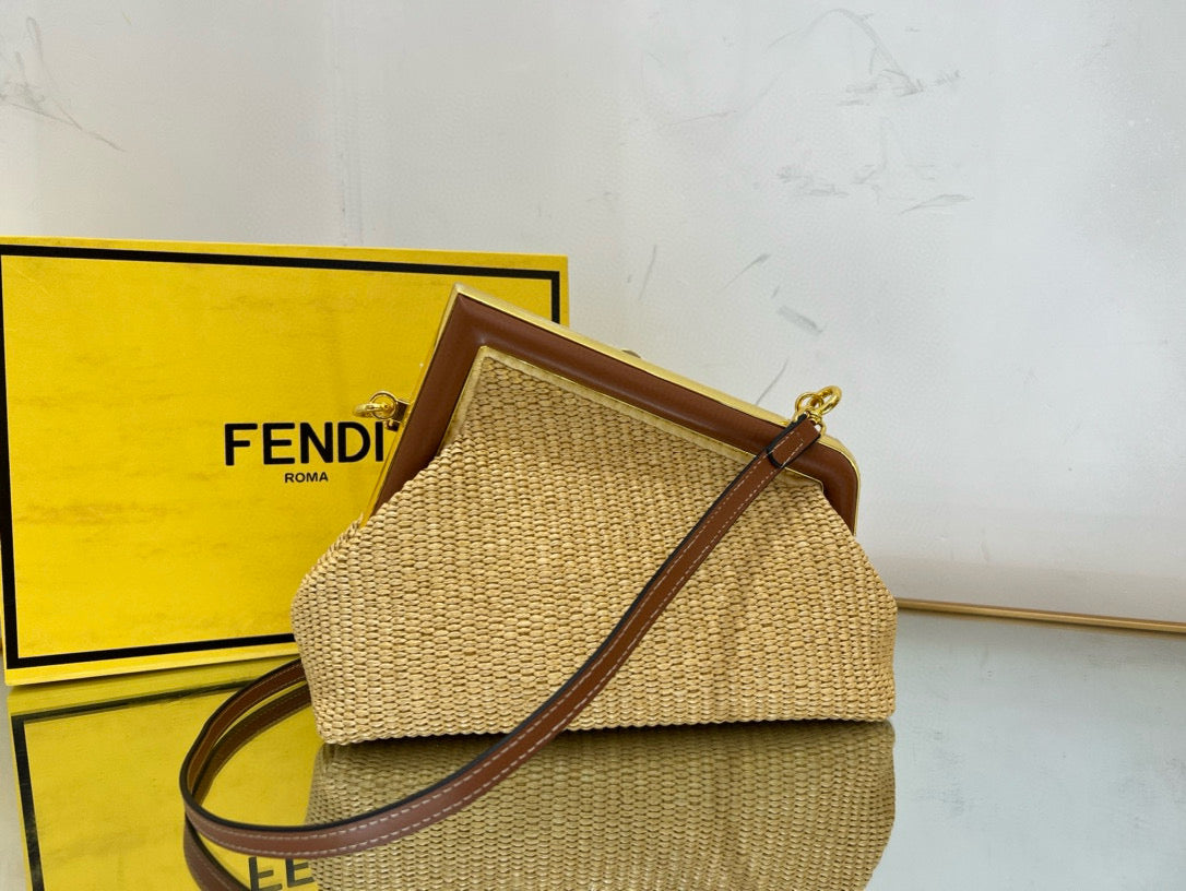 Fendi First Straw bag