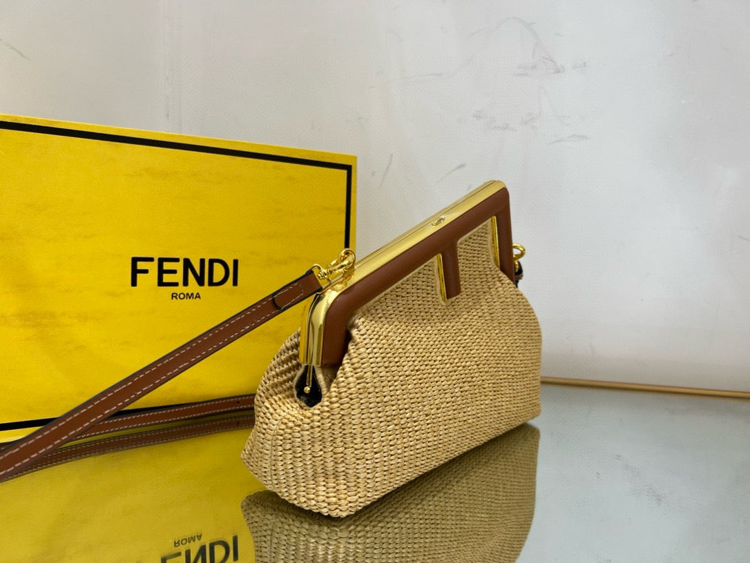 Fendi First Straw bag