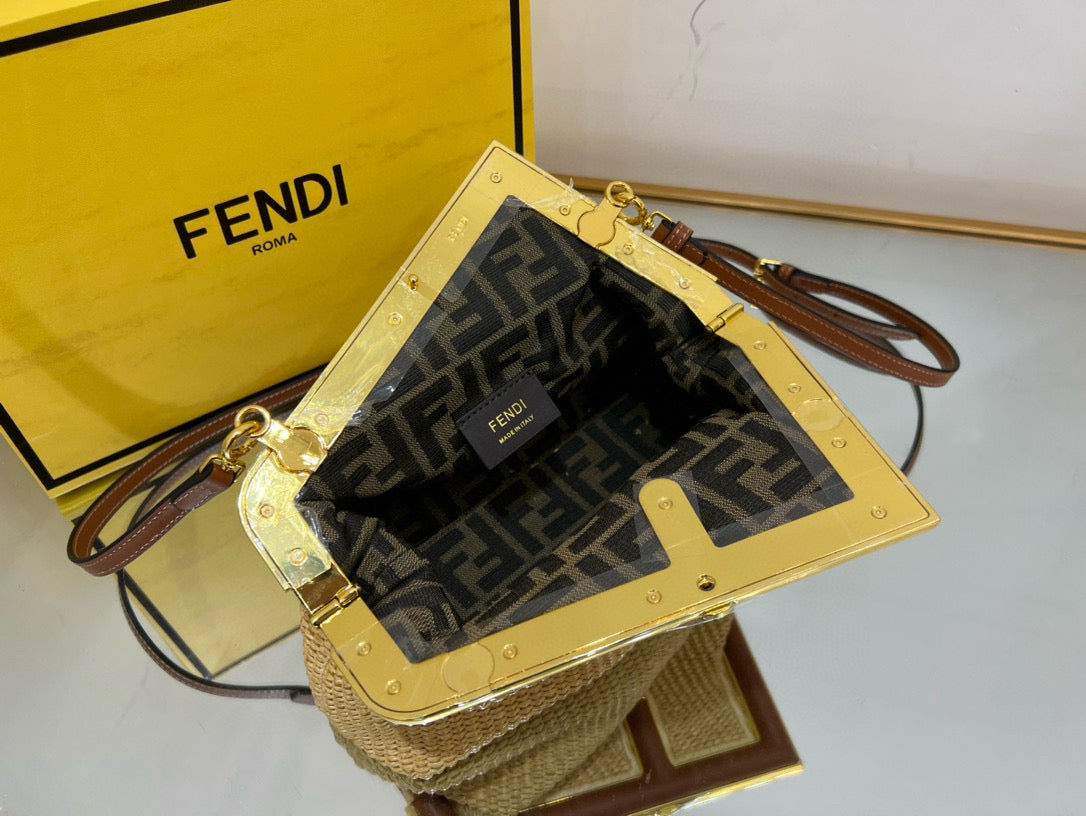 Fendi First Straw bag