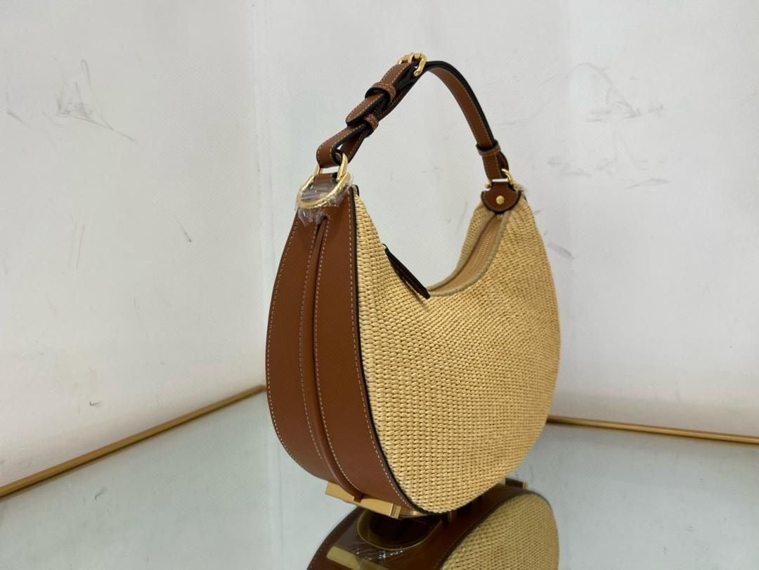 Fendi Fendigraphy Straw bag