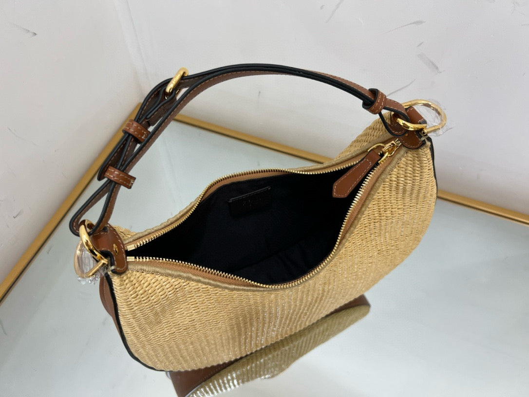 Fendi Fendigraphy Straw bag