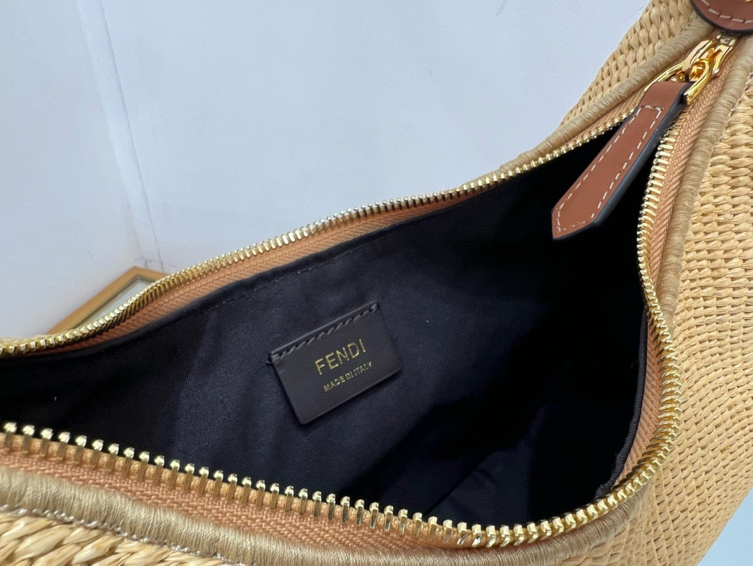 Fendi Fendigraphy Straw bag