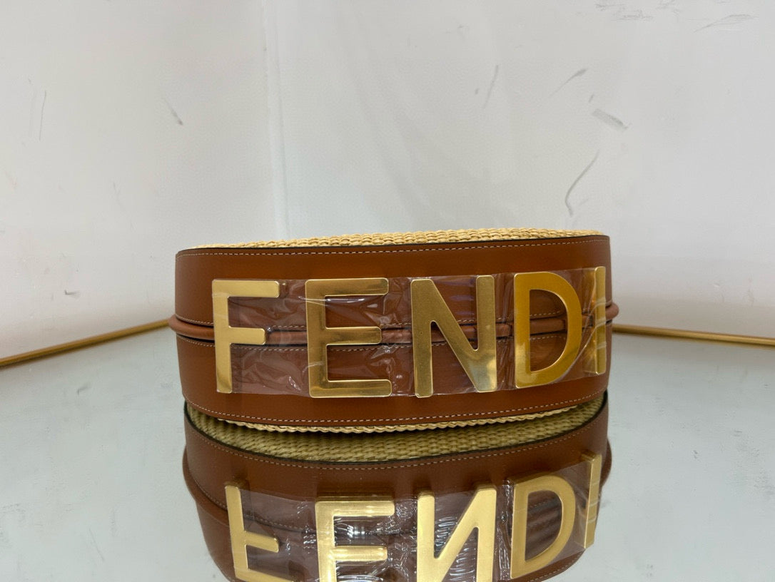 Fendi Fendigraphy Straw bag