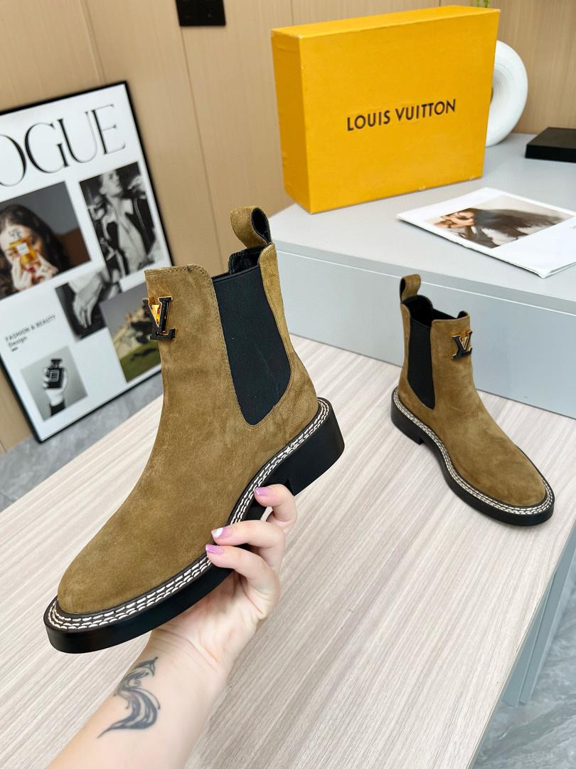 Louis Vuitton Suede Boots