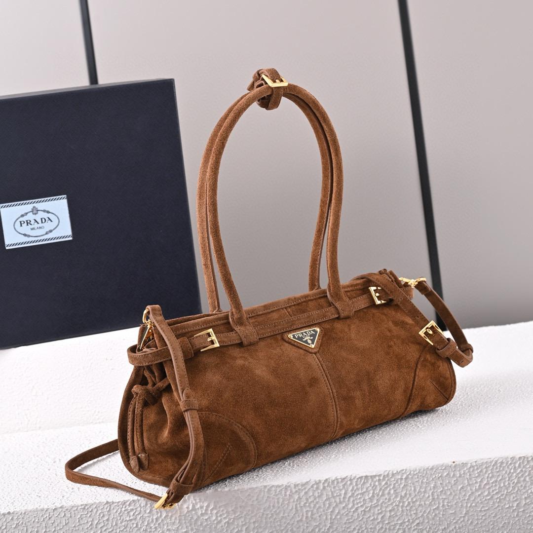 Prada Medium Suede Handbag