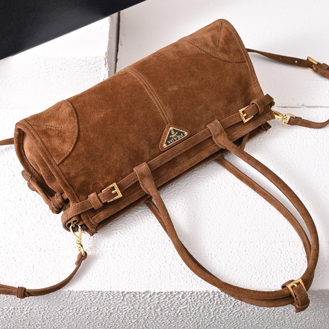 Prada Medium Suede Handbag