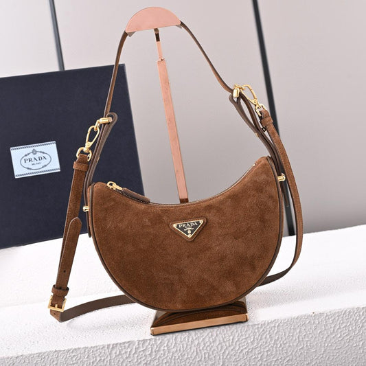 Prada Suede Croissant Bag