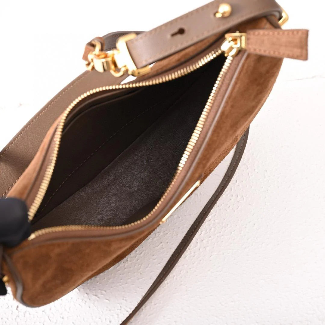 Prada Suede Croissant Bag
