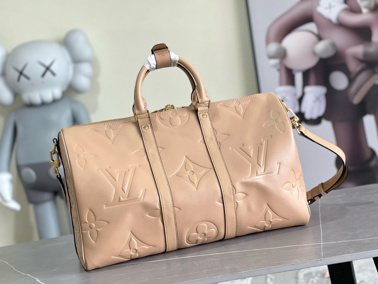 Louis Vuitton Keepall 45 Empreinte leather