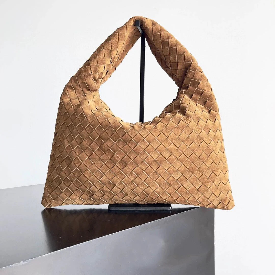 Bottega Veneta Large Hop Intrecciato Suede Hobo bag