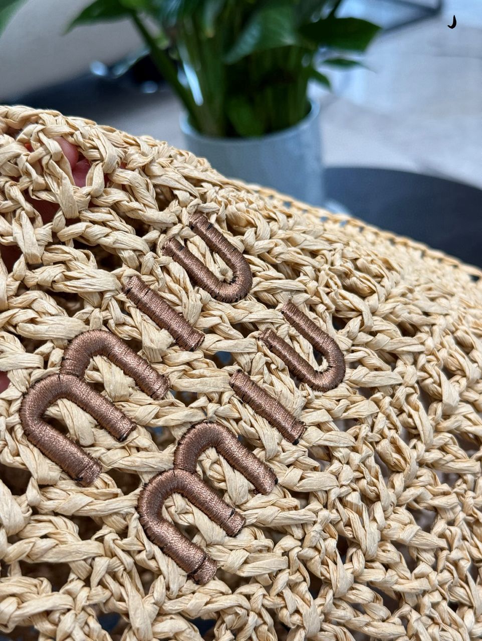 Miu Miu Raffia Tote bag