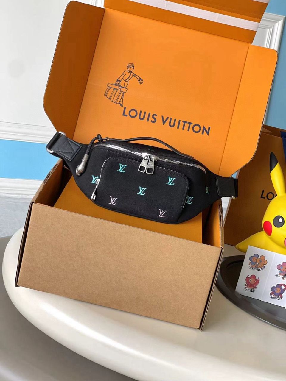 Louis Vuitton Rush Bumbag LV Blason Denim,