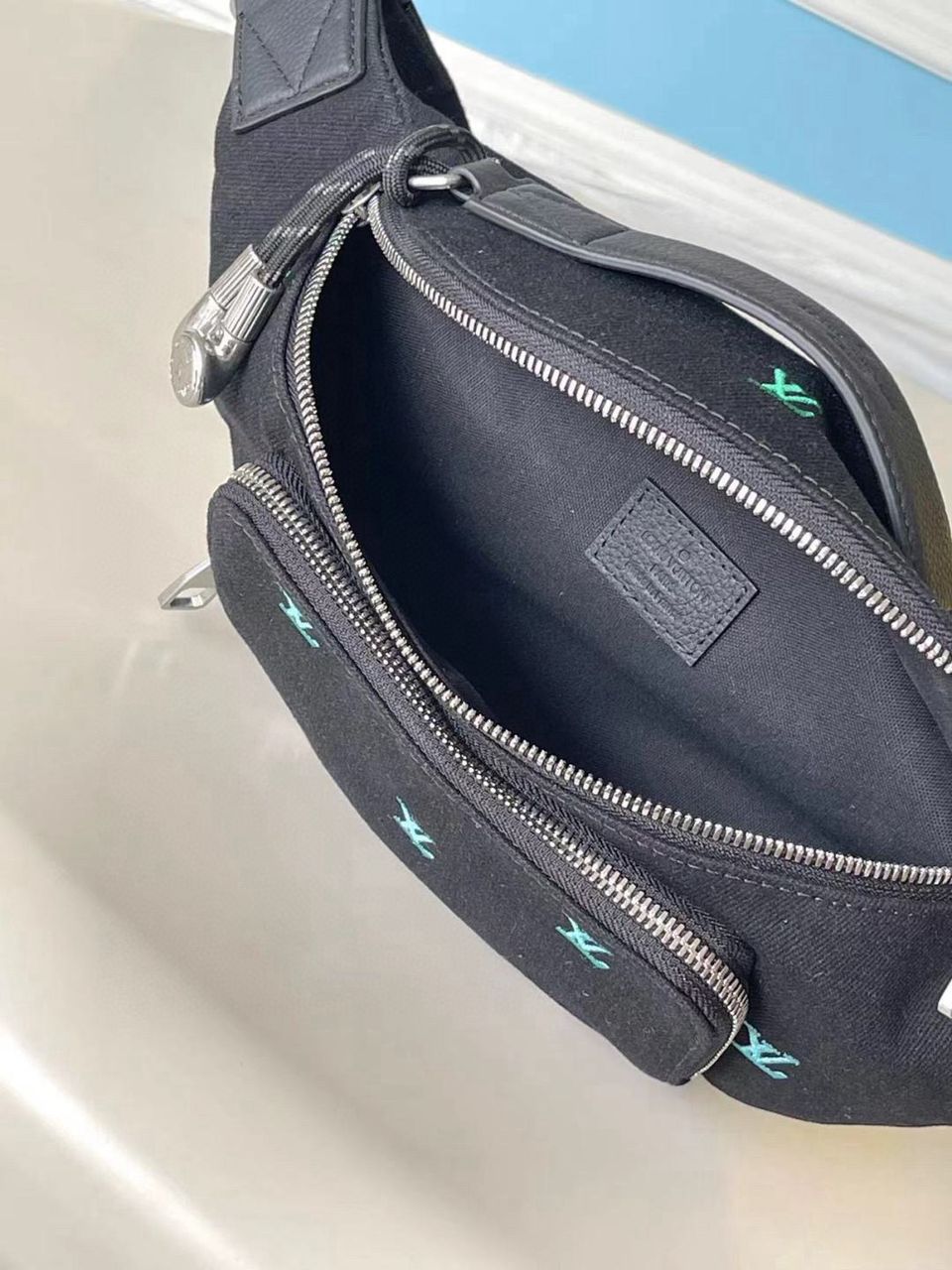 Louis Vuitton Rush Bumbag LV Blason Denim,