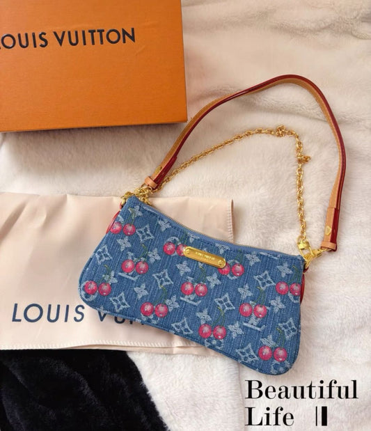 Louis Vuitton Denim Cherry Liv Pochette