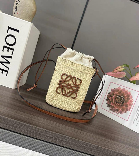 Loewe Anagram woven bucket bag