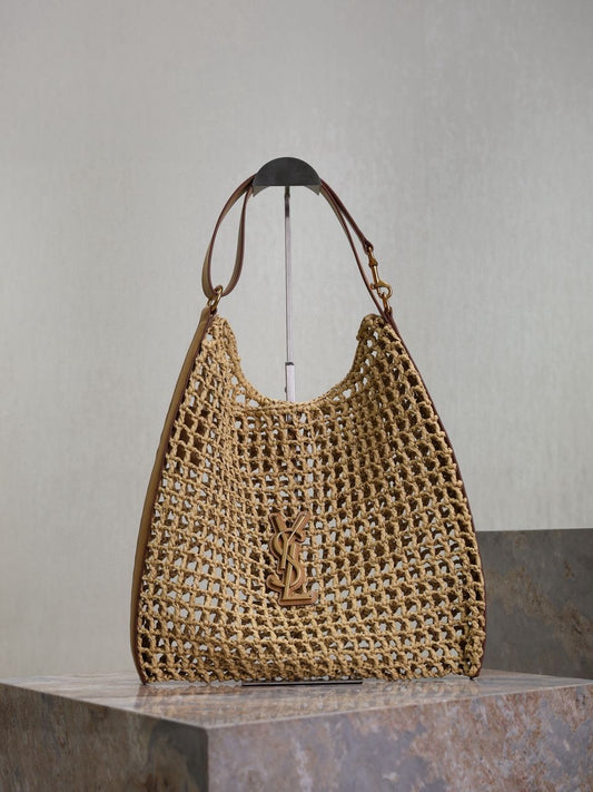 YSL Raffia Crochet Shoulder bag