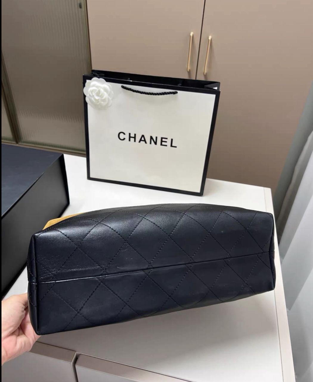 Chanel Small Tote Suede bag